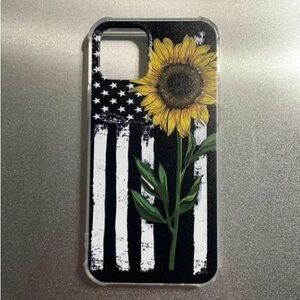 Sunflower Flag Phone Case - Black
